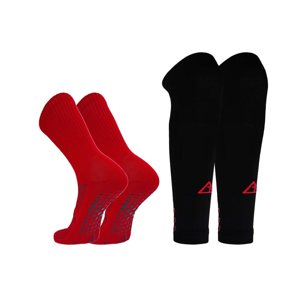 Grip Socks with Compression Sleeve: The EDGE + SLV Combo Every Athlete Needs